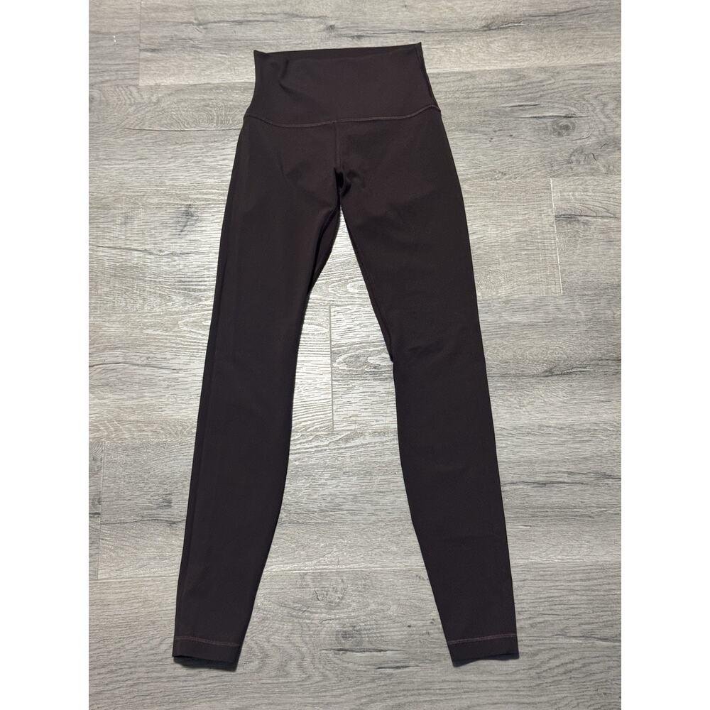 Lululemon Align High Rise Pant 28” Sz 4 Java Brown EUC Leggings